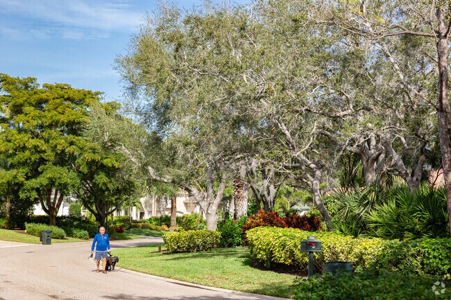 Pelican Landing has wide and quiet roadways, perfect for a daily stroll.