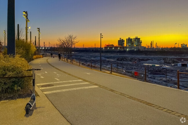 Take in the sunset views on the River Parks Trails in Brookside.