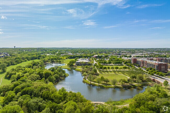 The pond at Keller Town Hall is located in the heart of the city.