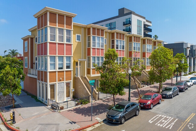 New construction condominiums can be found closer to the bay.