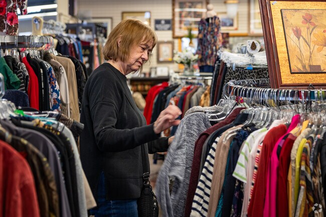 Customers enjoy some thrift shopping in East Front/Sunnyside at Assistance League of Wichita.