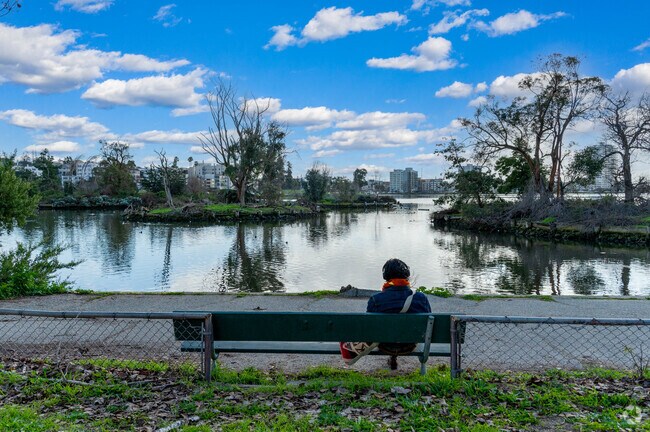 Residents can enjoy the peace and tranquility of Lake Merritt.