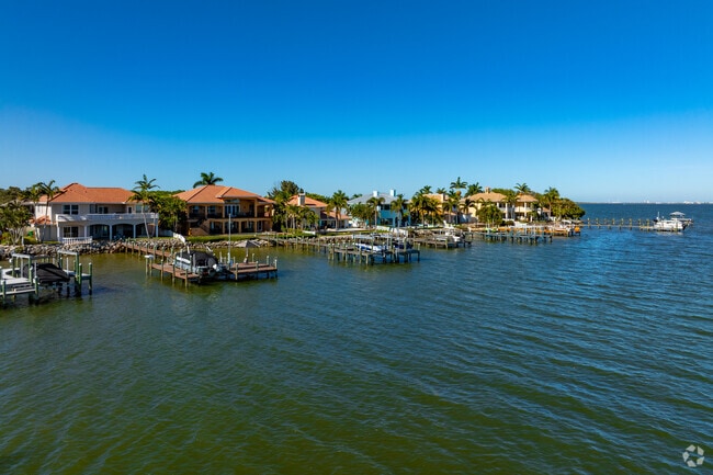 Merritt Island features an abundance of waterfront homes.