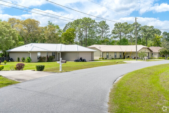 This row of Silver Spring Shores homes features a natural tree buffer.