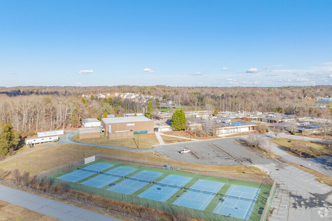 Trinity High School aerial view.