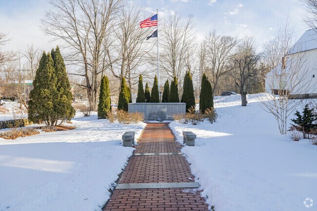 A veterans memorial in Milford honors those who served in the armed forces.