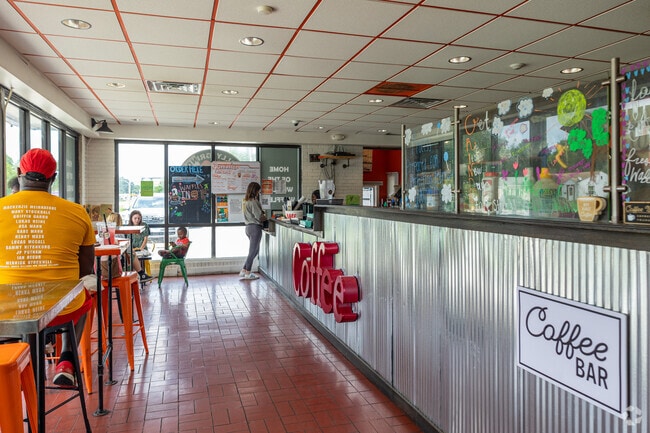 Wholly Grinds is a popular cafe and eatery near Central Rock Island.