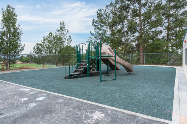 Students flock to the playground at James Foster Elementary School