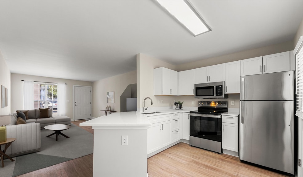 Open concept kitchens are great for hosting friends and family