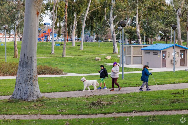 Walk the trails with your dog at Wilson Park in Torrance, CA.