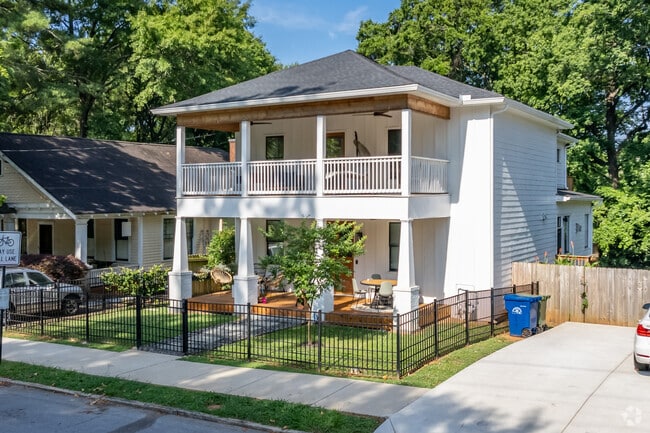 Large new homes are being built on infill lots throughout Lake Claire.