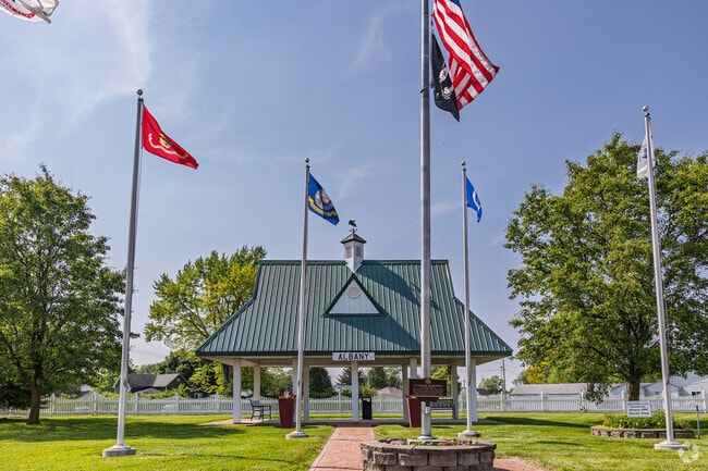 Albany celebrates and remembers veterans with a memorial in downtown.