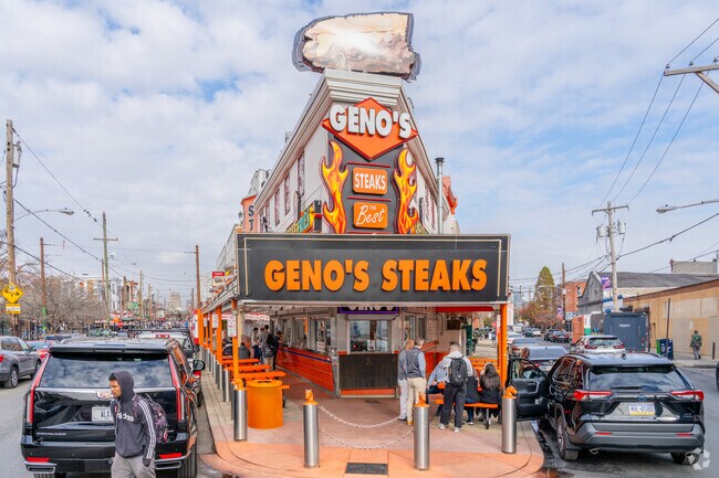 Geno's Steaks is the timeless and world-famous sandwich shop in Passyunk Square.