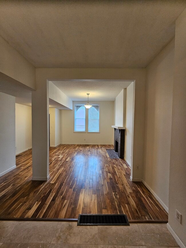 Open concept living/dining/kitchen areas