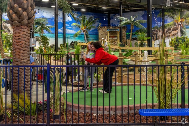 Mini-golf at Malibu Jack's is a popular activity among Cannonsburg families.