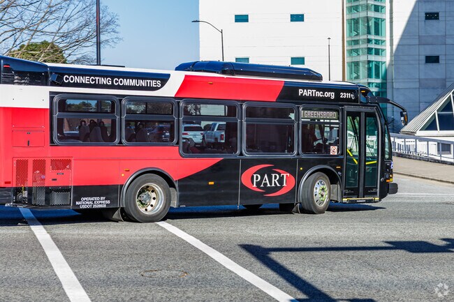 PartNC offers a bus route along Highway 68 for Festival Park and the surrounding area.