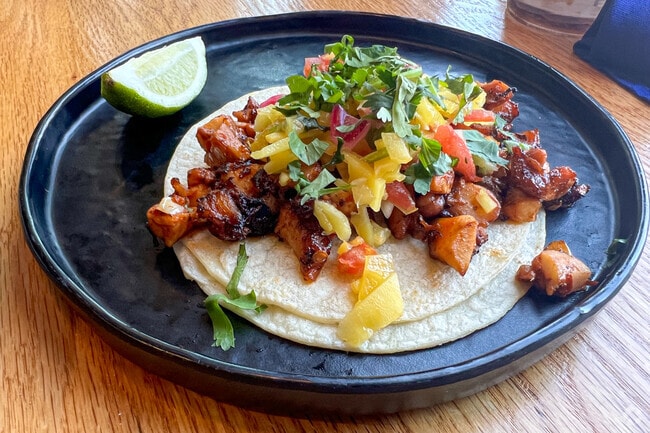 Grilled octopus taco from Nico's Taco Bar's on Como in the St. Anthony neighborhoodpp