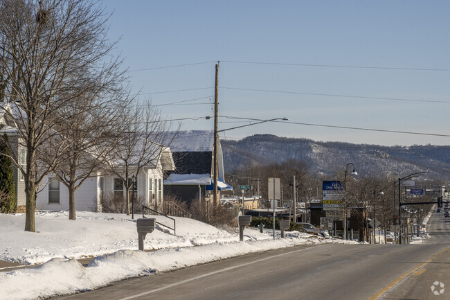 Onalaska intentionally developed away from its nearby river, positioning itself instead as 