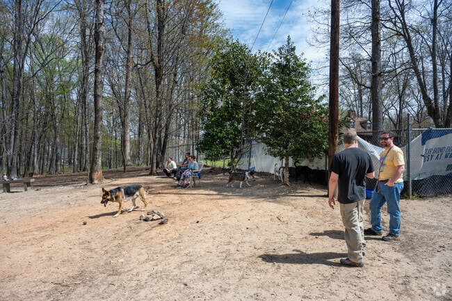 Whitehall residents enjoy the dog park within Country Park.