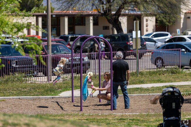 Himmel Park has two playground areas for differing ages and skillsets.