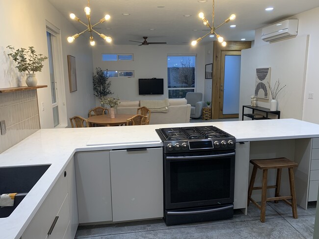 View of living room from kitchen