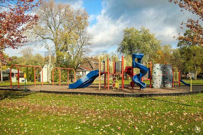 Lion’s Park in Lansing includes an updated playground and open space.