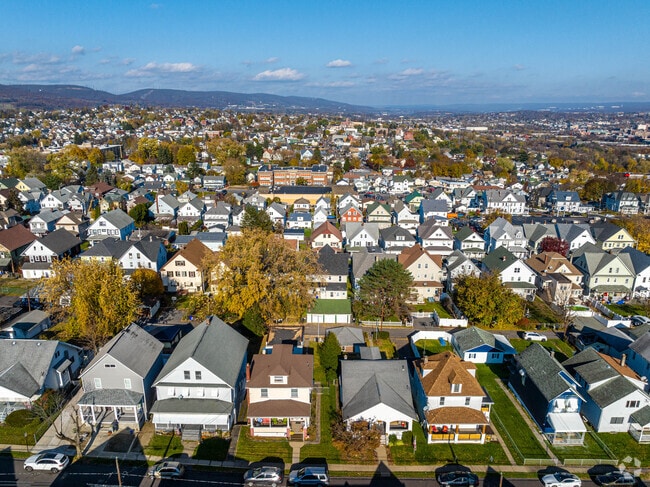 Hyde park is filled with homes, making up a majority of the community.