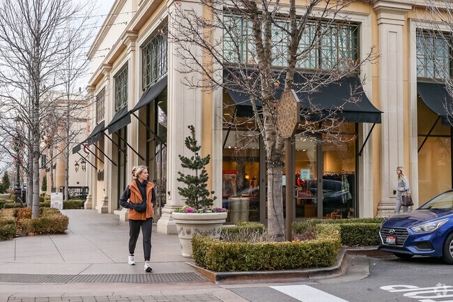 Shoppers love to walk the Village.