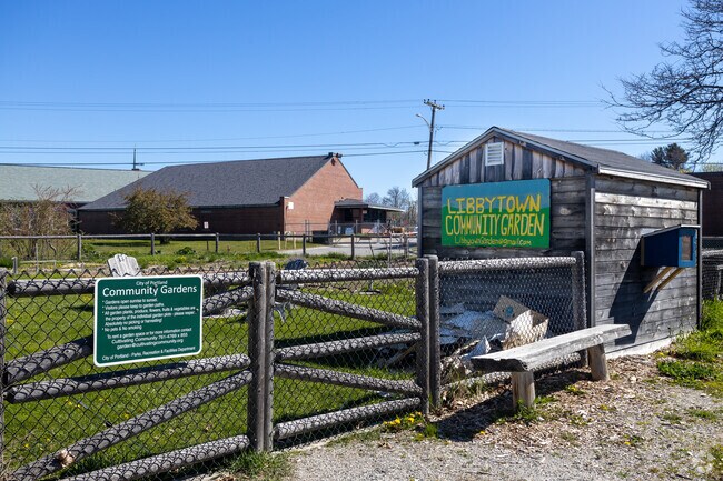 The Libbytown Community Gardens is a pretty setting used by many locals.