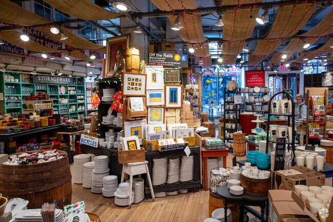 Fishs Eddy has an eclectic selection of flatware, dishes and glasses in the Flatiron District.