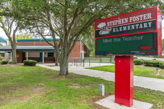 Enroll at Stephen Foster Elementary School for kindergarten through fifth grade education.