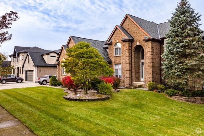 Brookside has several large contemporary style homes lining its tree shaded streets.