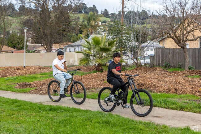 Go for a bicycle ride with your friend at Eden Greenway Park in Jackson Triangle.