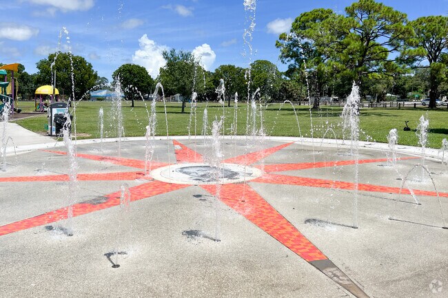 The Dreamland Martin Luther Memorial fountain is often enjoyed by the kids in Fort Pierce.