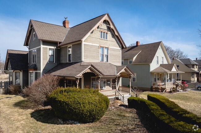 Downtown Bryan is lined with Victorian homes displaying its rich history.