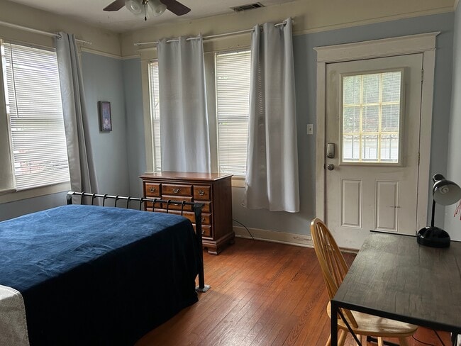 Back Bedroom With Backdoor leading to Laundry Shed