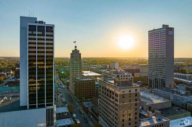 Downtown Fort Wayne is a short drive away for residents of Pettit-Rudisill.