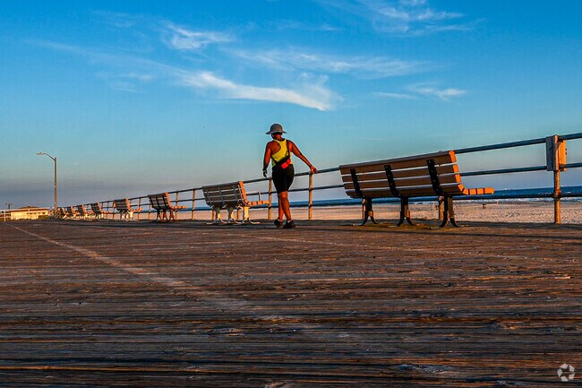 The Atlantic Beach boardwalk, almost a mile long and 22 feet wide, A fantastic place to walk