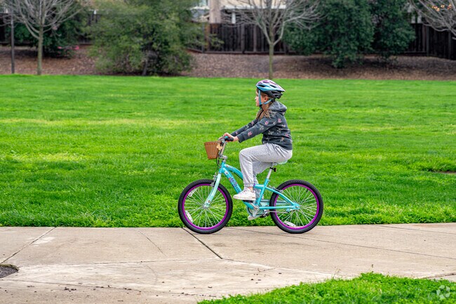 Locals of Stanford Ranch ride bikes to exercise and get to school.