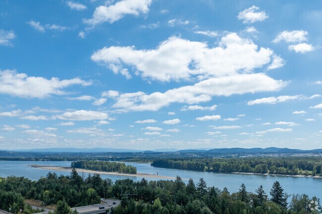 Enjoy stunning views of the Colombia River from Highway 14.