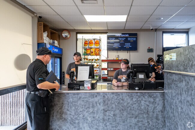 Pick up a pizza and wings or have them delivered from Pudgie's in Garden View.