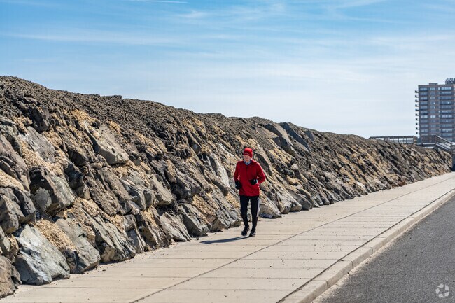 Residents in Monmouth Beach love the beach side jogging paths.