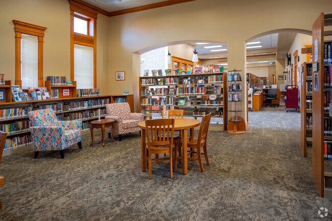 The Danville Public Library is a quiet venue for reading and getting work done.