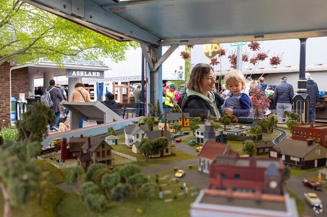 Ashland Train Day is an annual street festival filled with food, vendors, and mini-train rides for the kids.