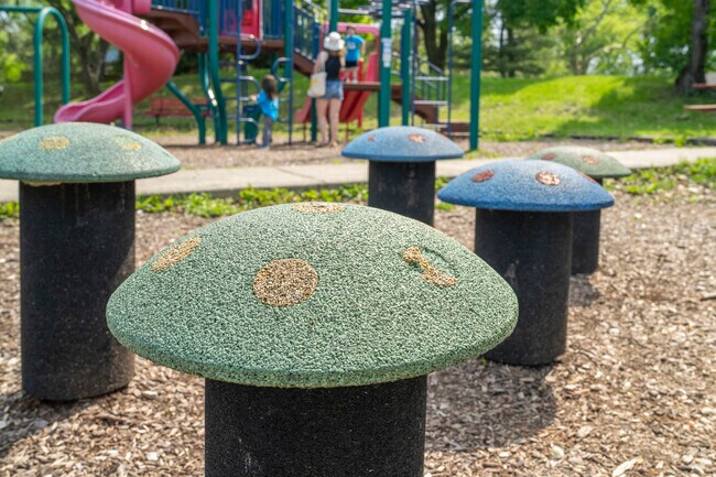 Feel like a kid again at Mushroom Park.