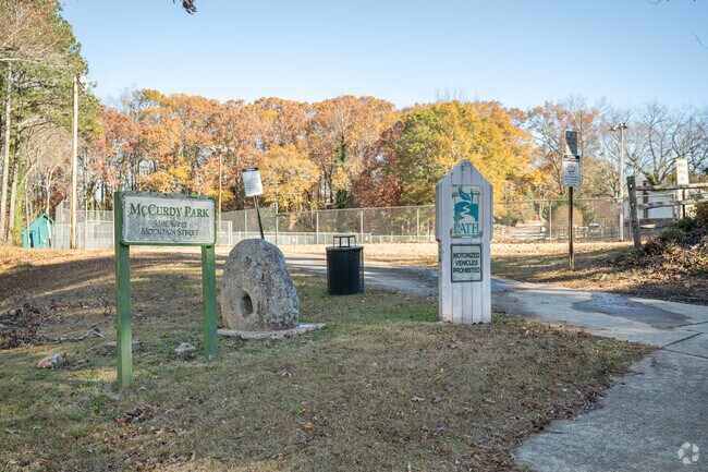 MCCurdy Park is a small pocket park in the Stone Mountain community.