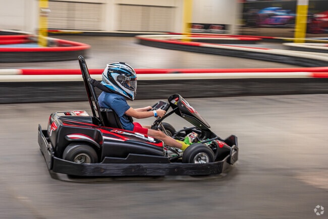 K1 Racing Center near Harbor City features electric go-karts and a winding track.