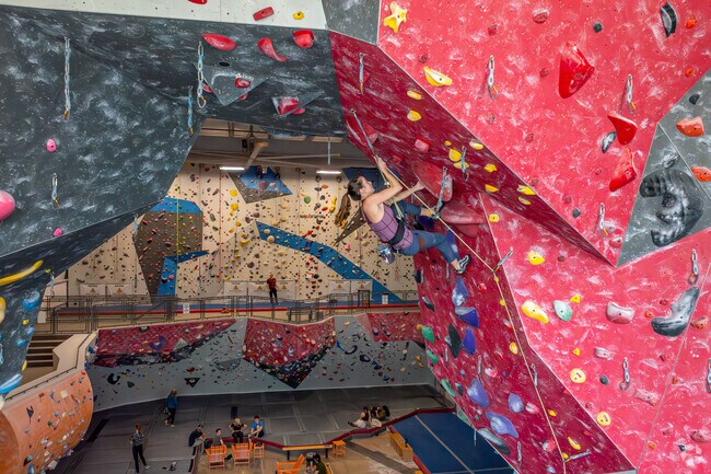Inner Peaks Climbing is one of the coolest indoor activities for locals in South End.