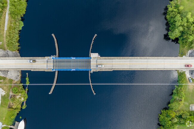 Alva Lee Highway drawbridge connects both sides Alva