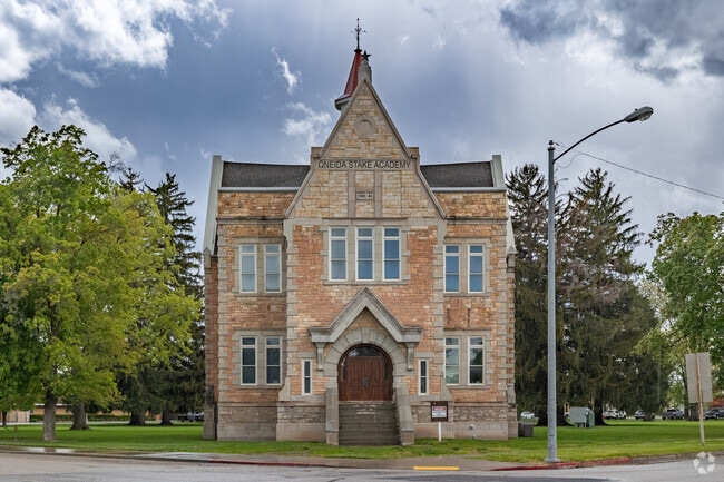 Oneida Stake Academy in Preston is one of 30 academies built to promote Mormon teachings and culture.